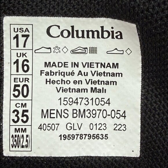 Columbia Men\'s Size 17 Newton Ridge Plus II Waterproof Leather Hiking Boot Shoe main image 4